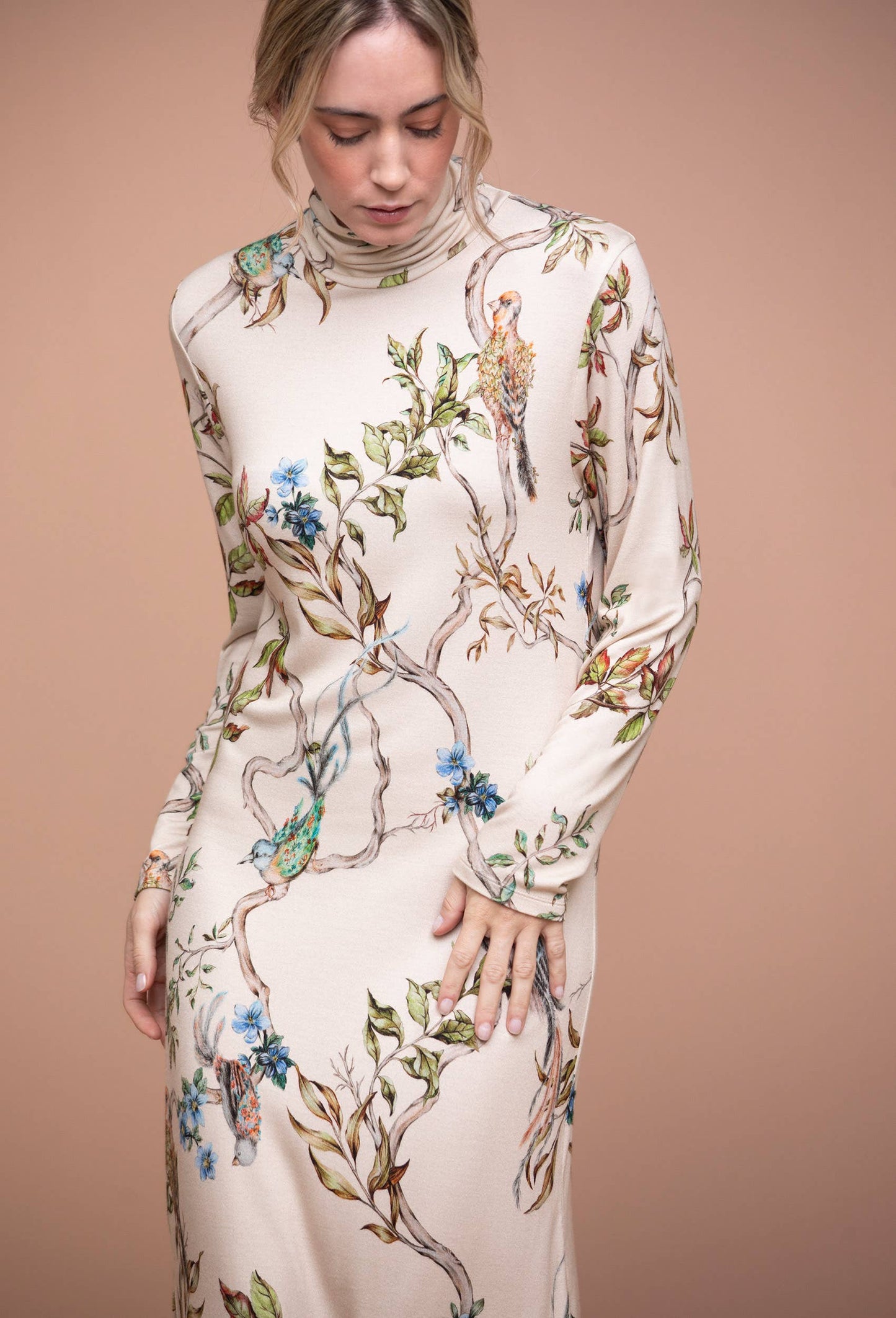 TURTLENECK DRESS BIRDIE