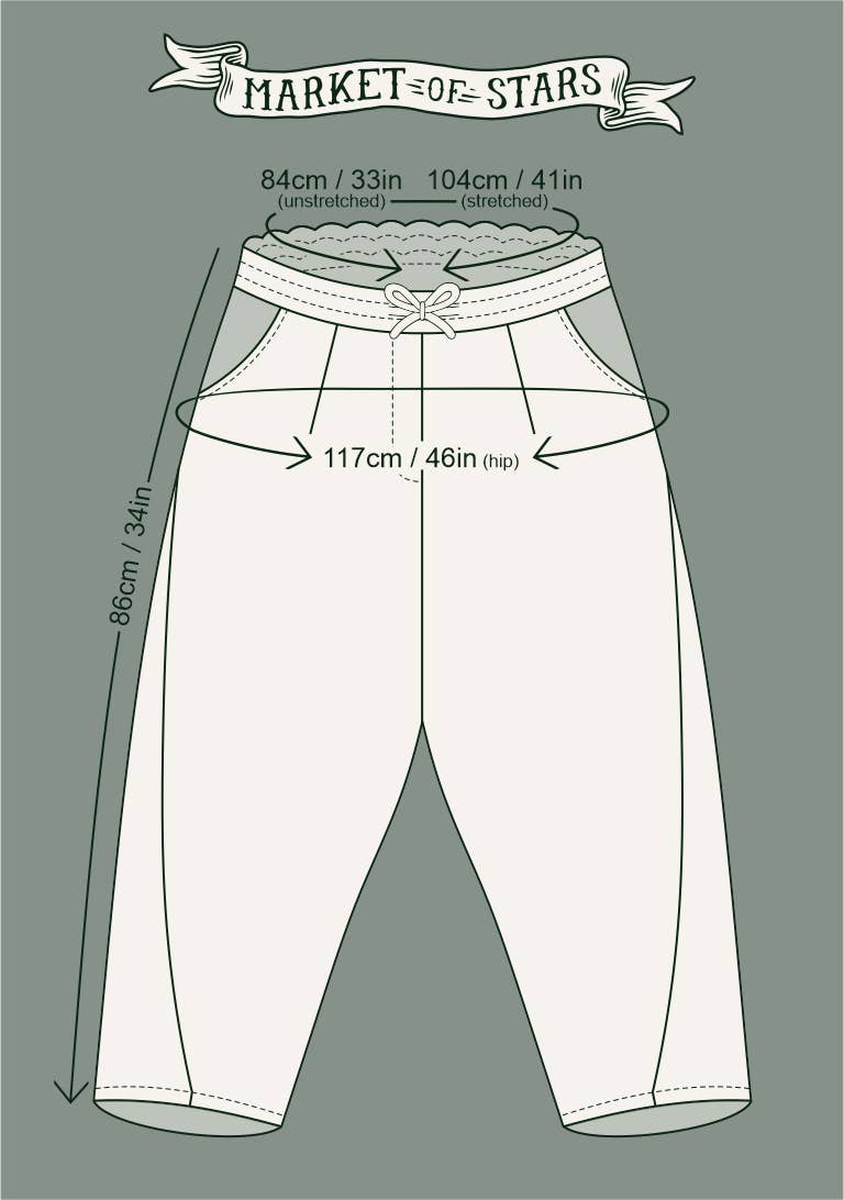 Love Language Boho Linen Floral Cropped Artist Pants