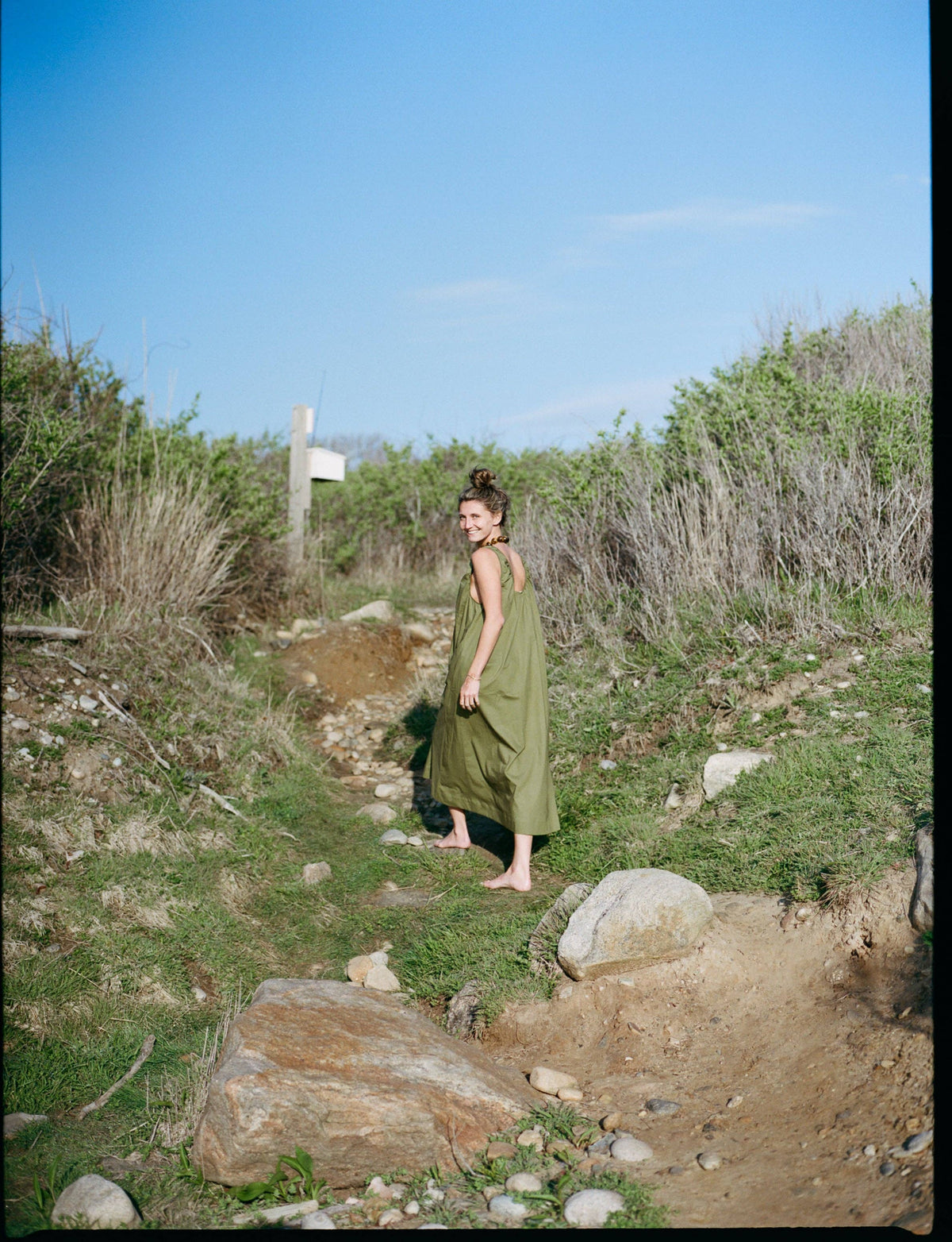Birdie Dress Olive Green