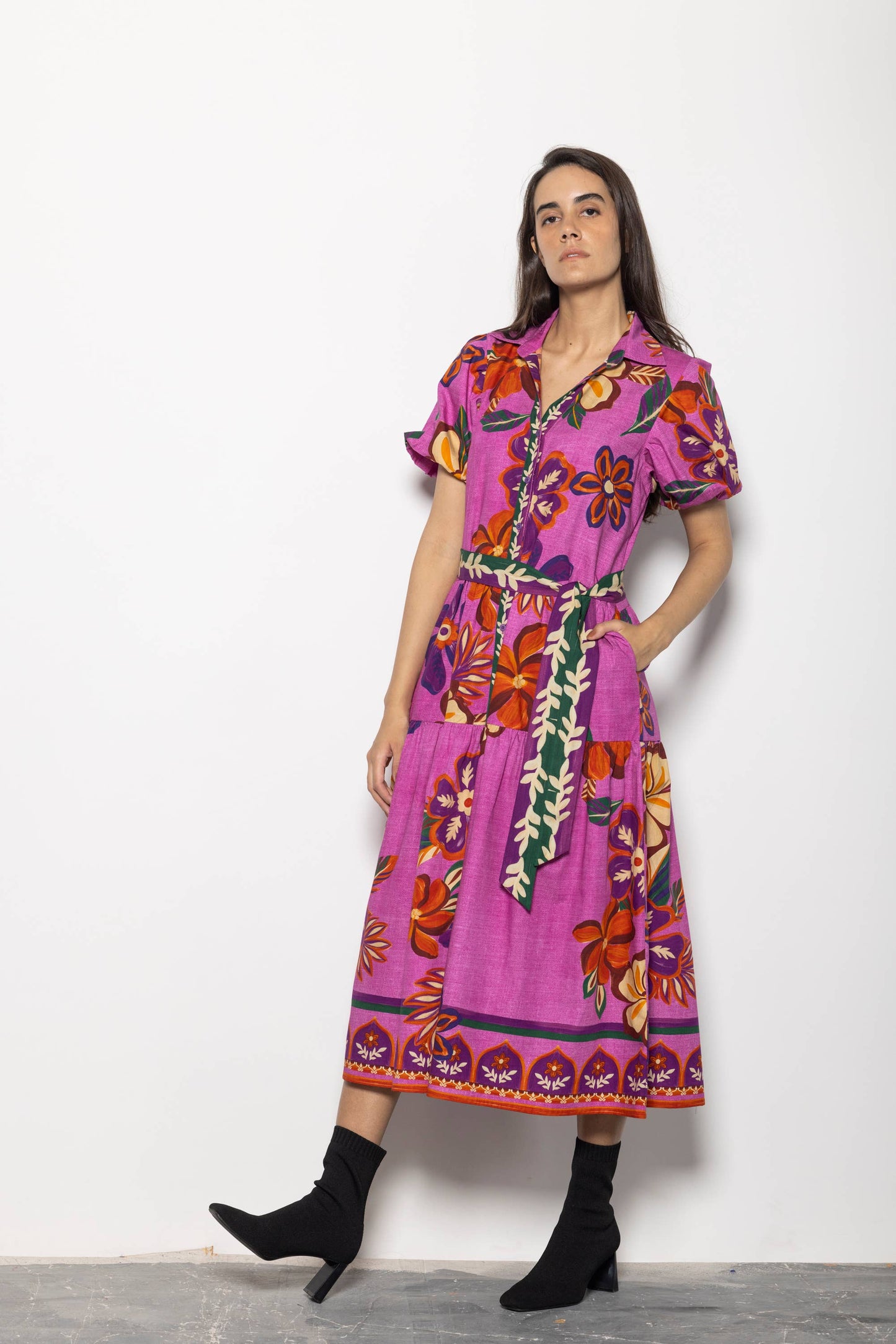 MAUVE BLOSSOMS DELLA DRESS