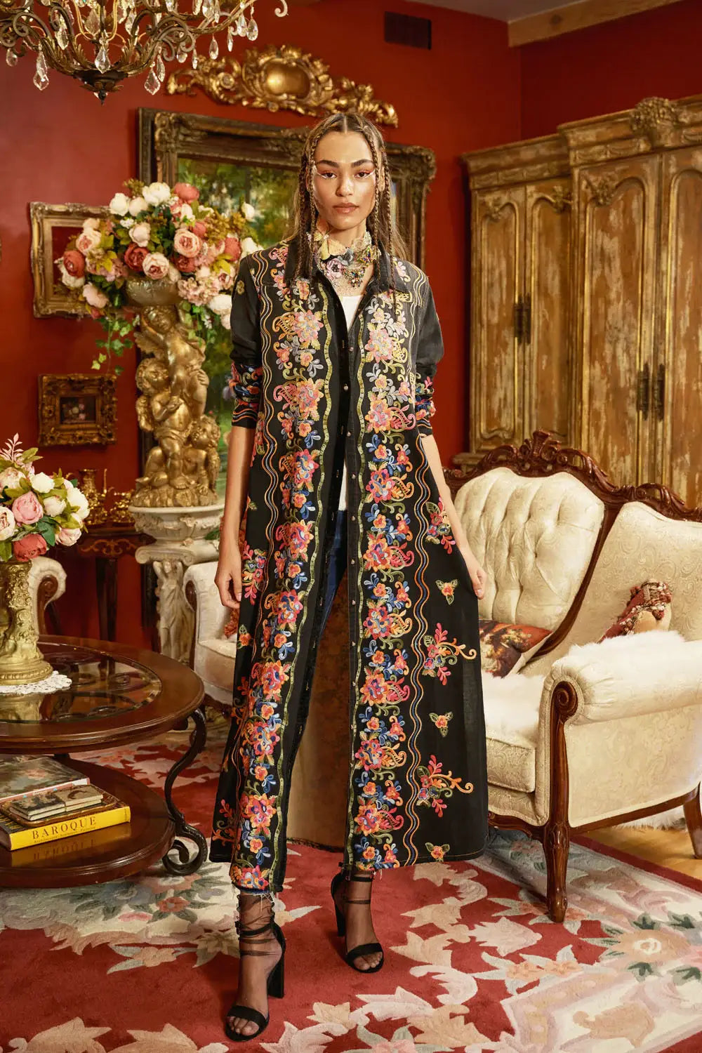 Meadow of Flowers Embroidered