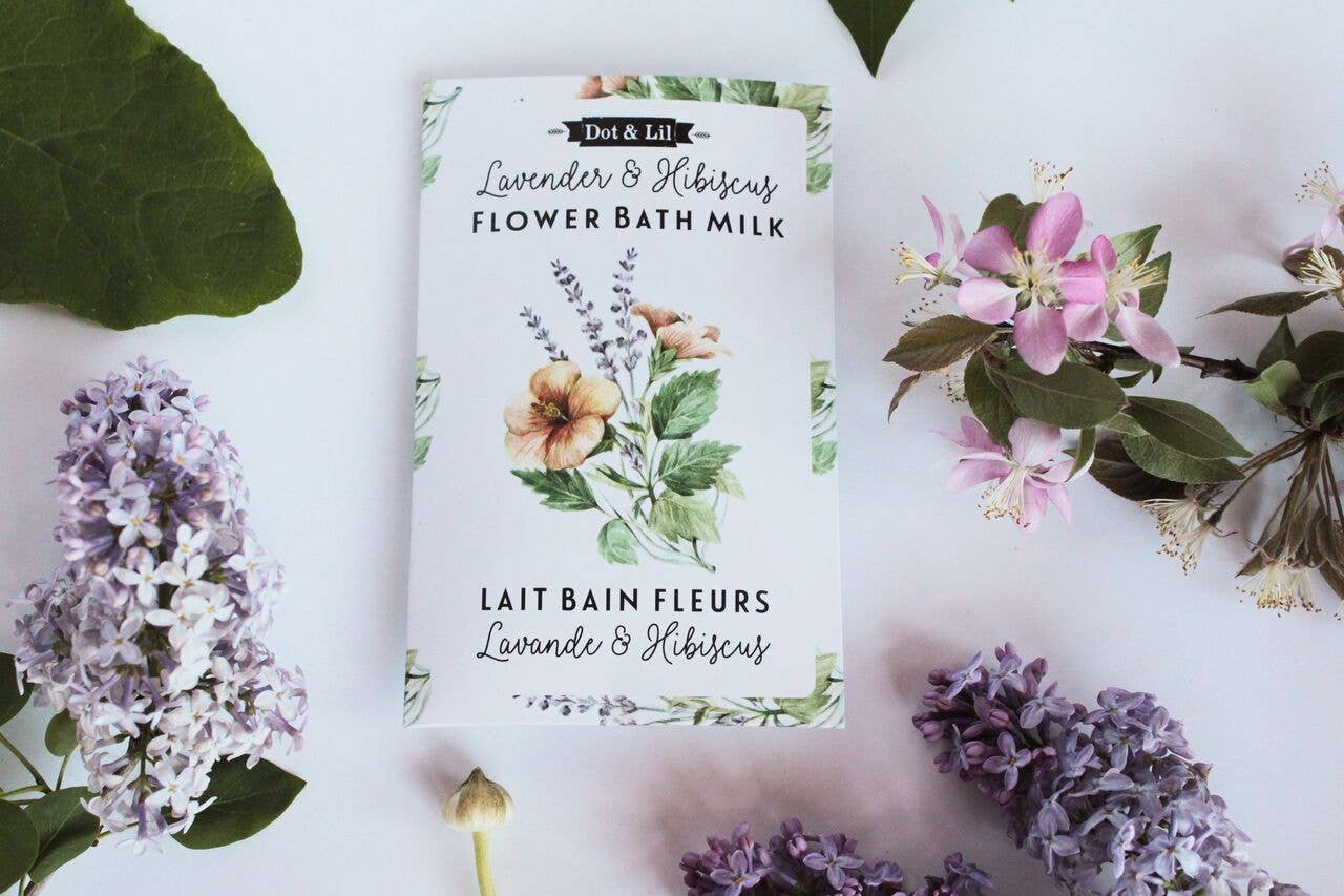 Lavender & Hibiscus Flower Bath Milk Sachet