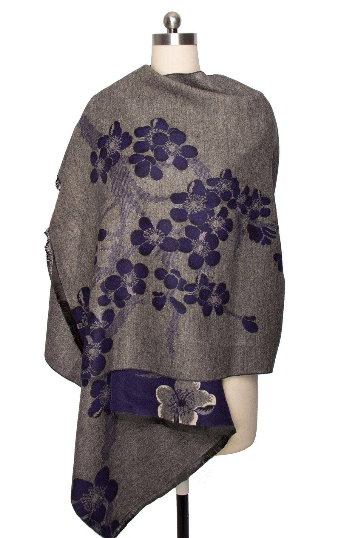 Reverse Garden Printed Viscose Scarf