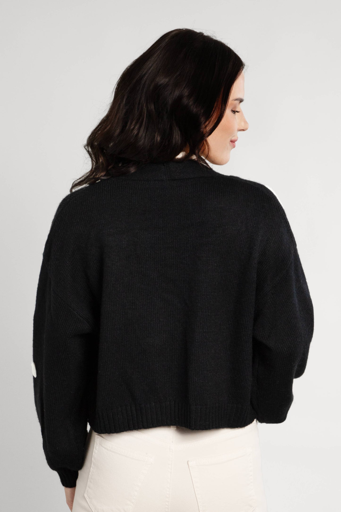 Cropped Floral Cardigan Squiggle