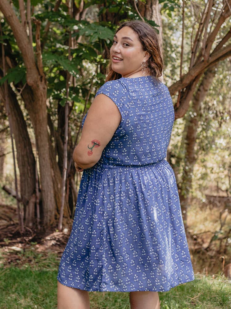Nashville Plus Size Dress Indigo Mix