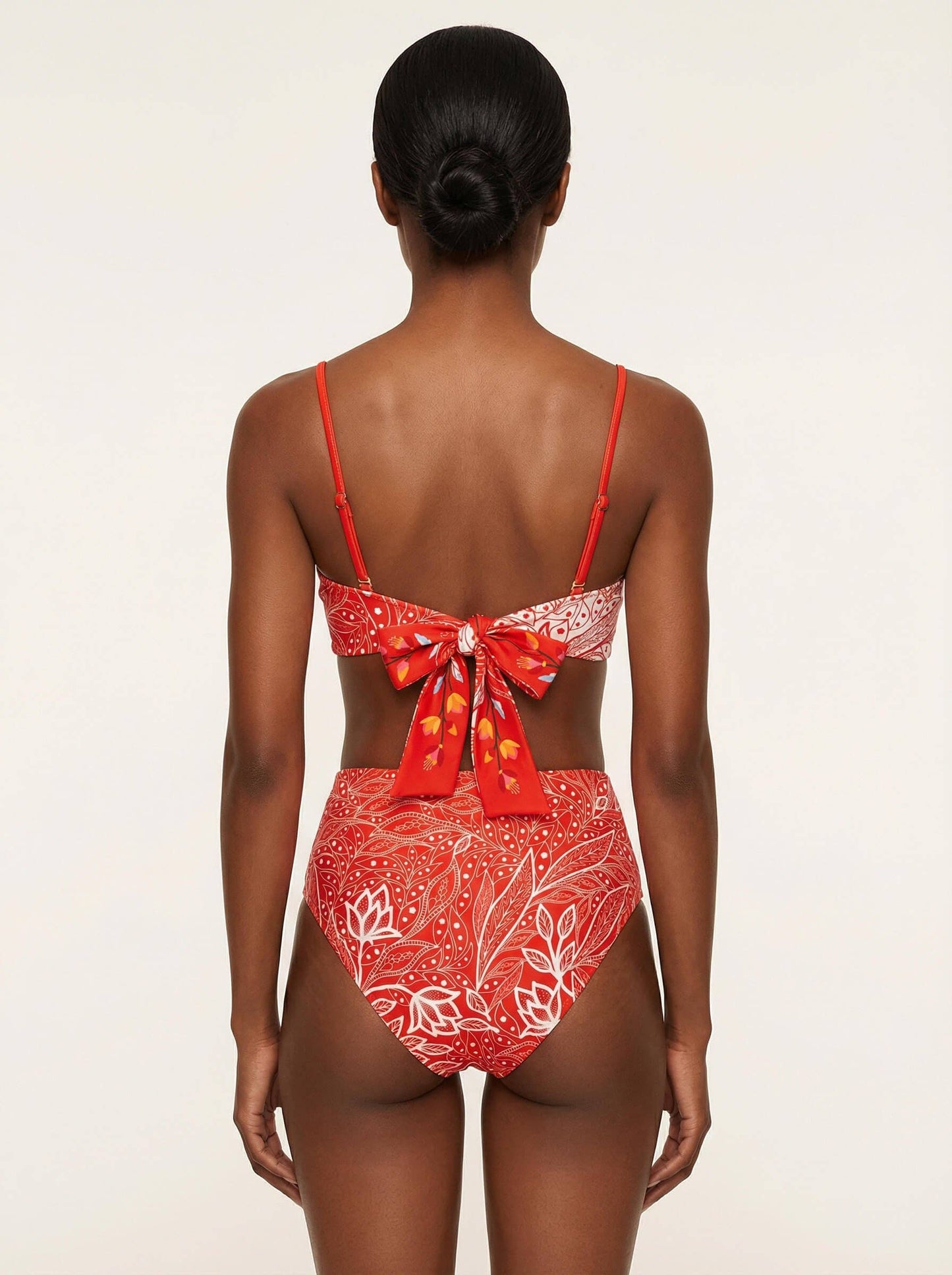 Scarlet Bloom Reversible Bikini Bottom