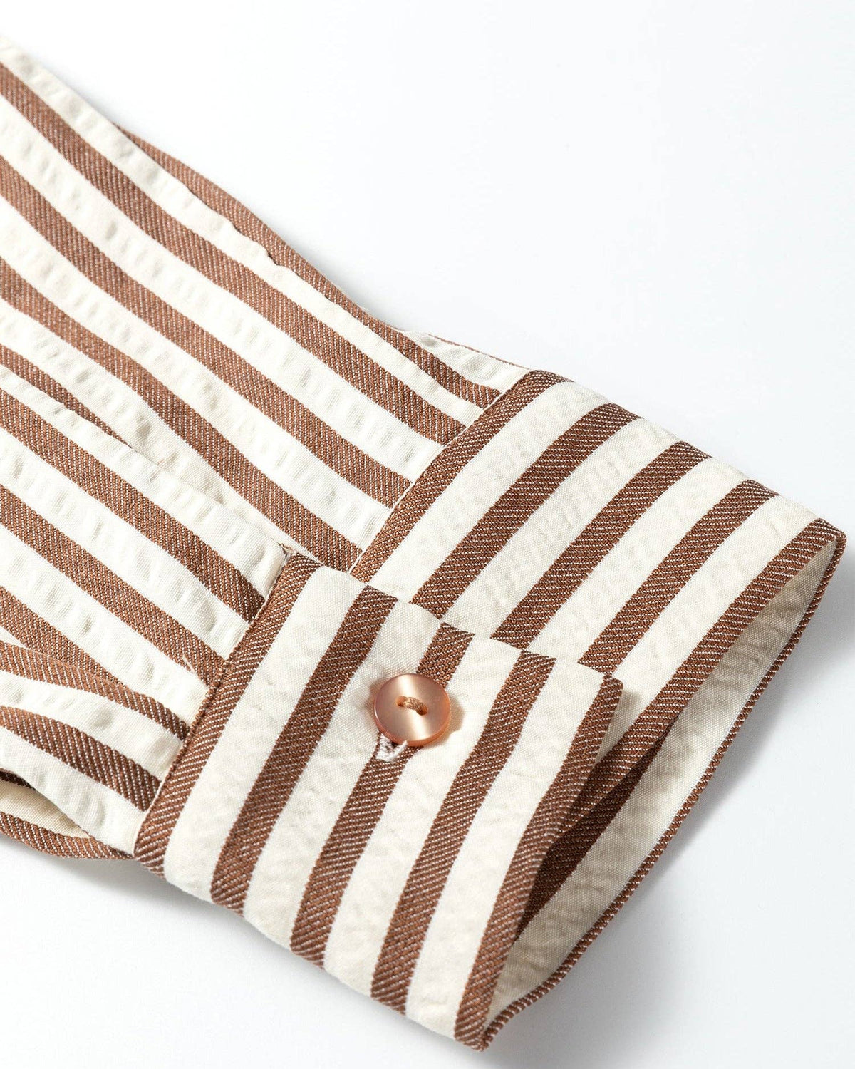Sasha Stripe Midi Shirt Dress | Button Down Textured Dress