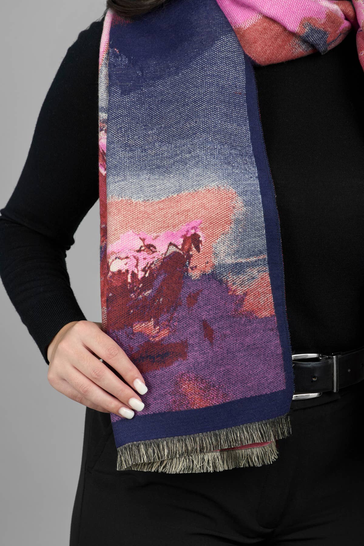 Abstract Splatter Reversible Scarf