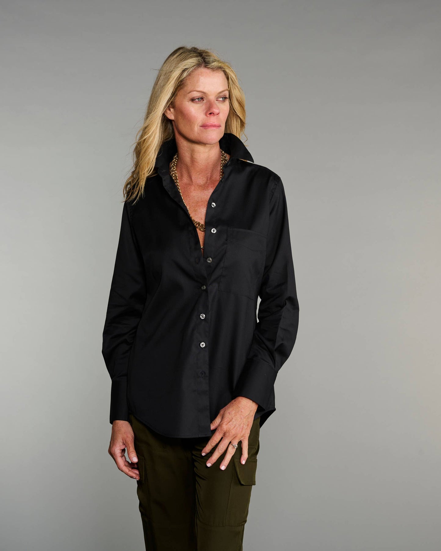 The Mod in Pitch-Black Poplin