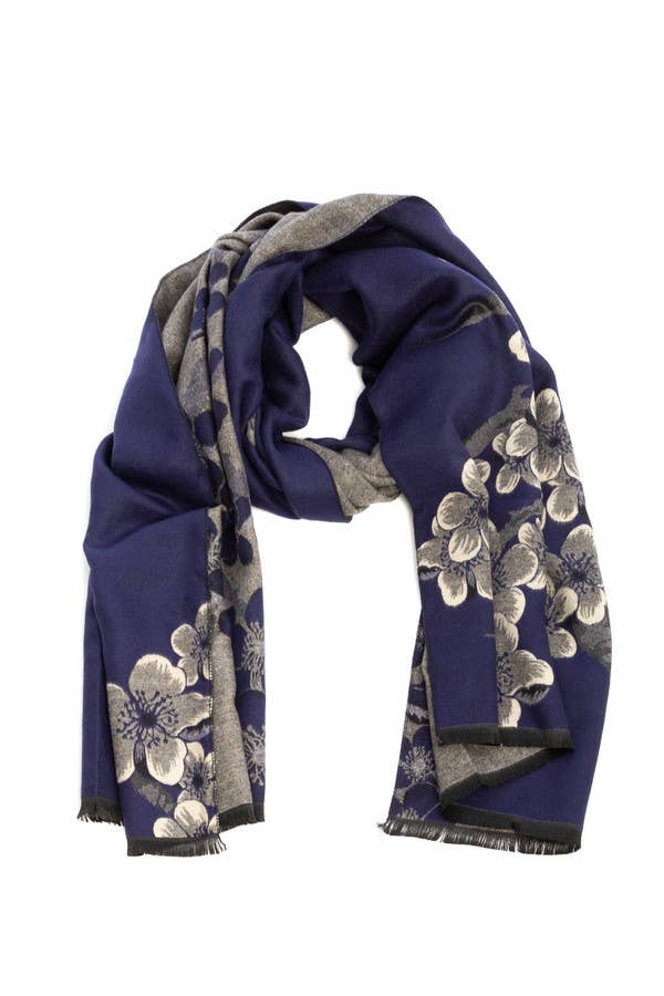 Reverse Garden Printed Viscose Scarf