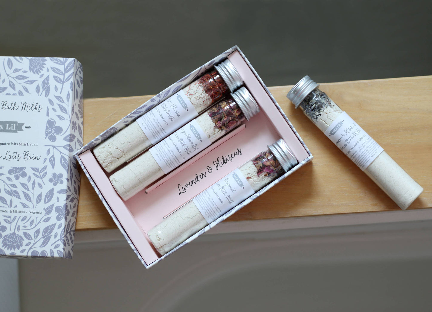 Library of bath milks gift set