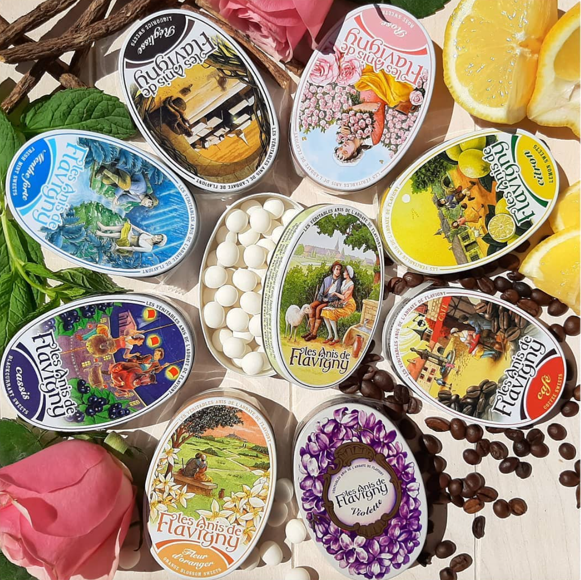Anis De Flavigny Candies in Oval Tins