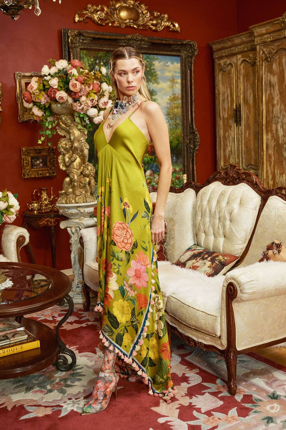 French Riviera Tasseled Dress