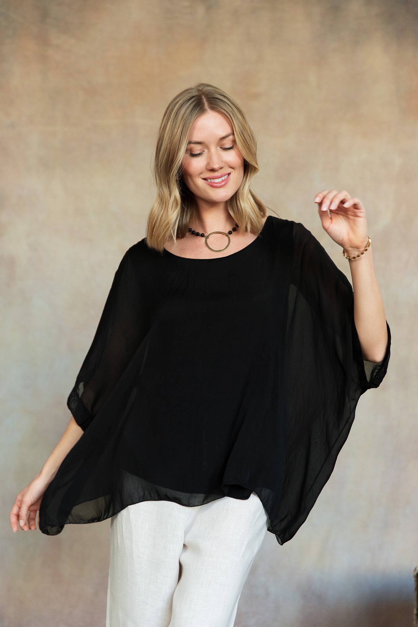 Martina Italian Silk Top