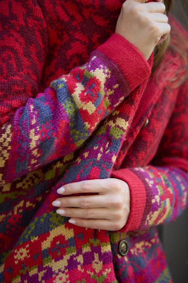 Fair Isle Nordic Long Cardigan