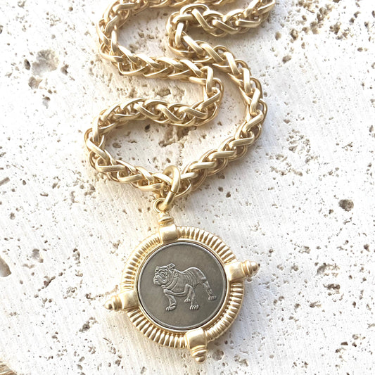 Bulldog coin necklace Atlanta butler Alabama Mississippi