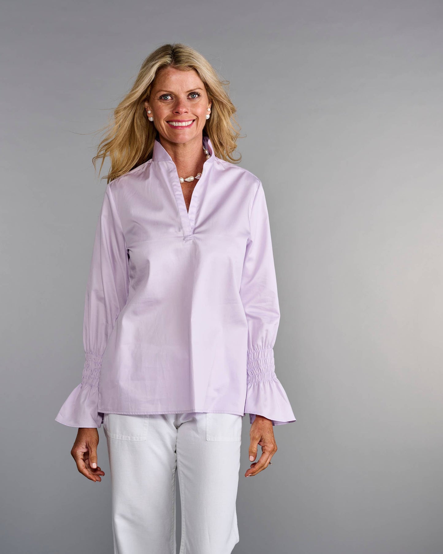 The Smocked Tunic in Lilac