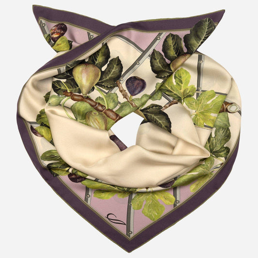 Tessa - Silk Foulard - Cream