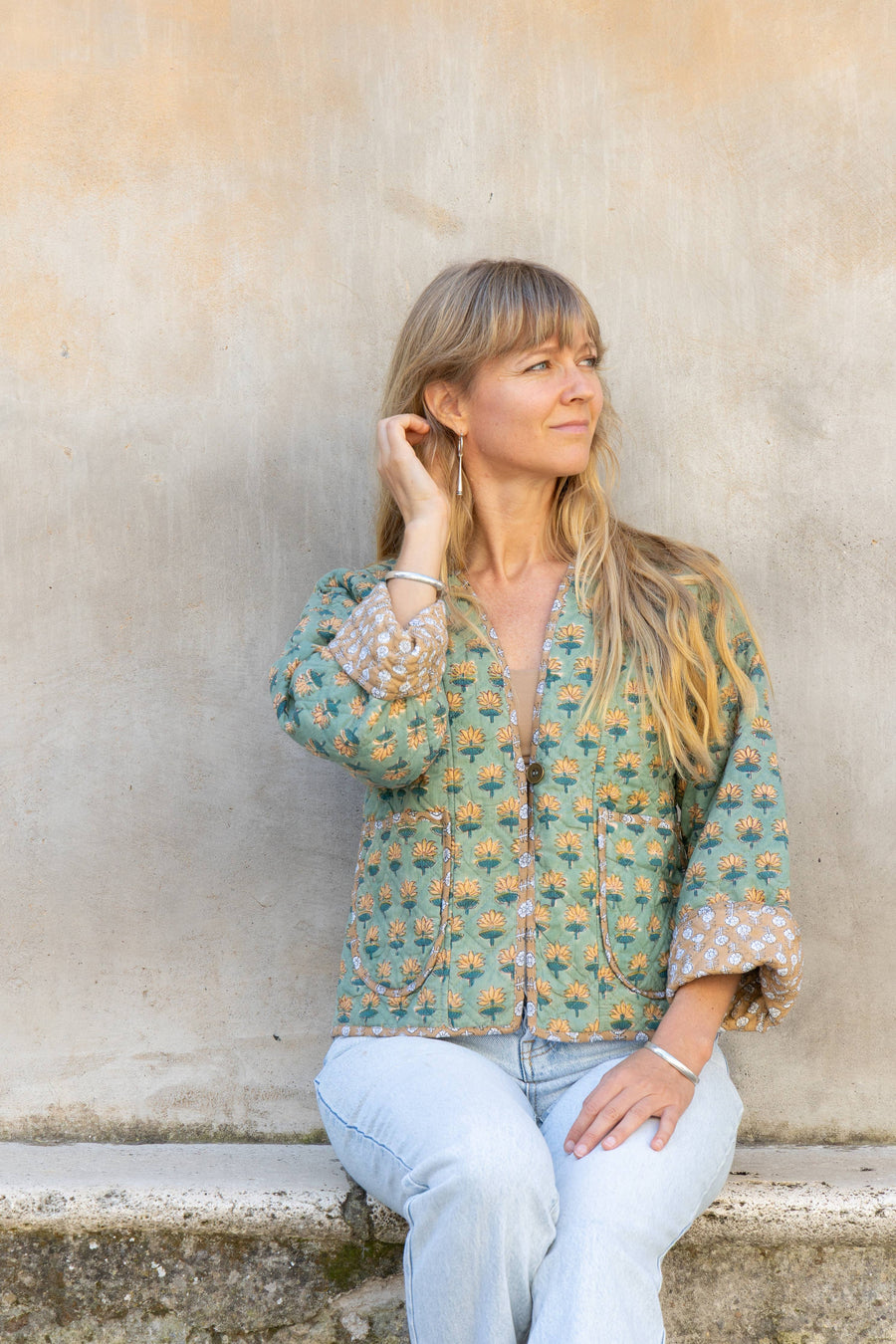 Reversible Quilted Jacket ~ Lotus