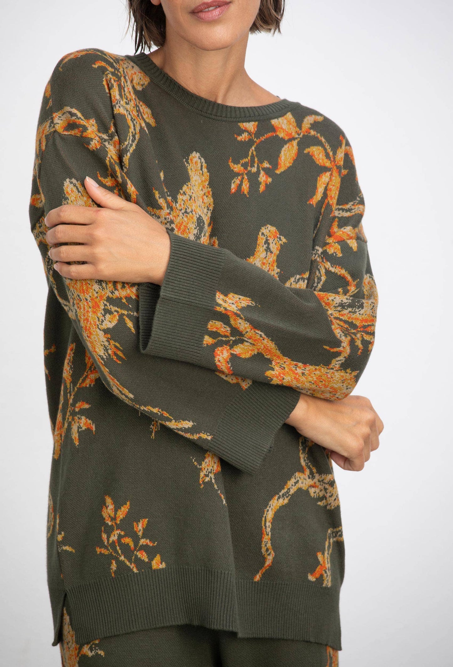 JACQUARD BIRDIE SWEATER