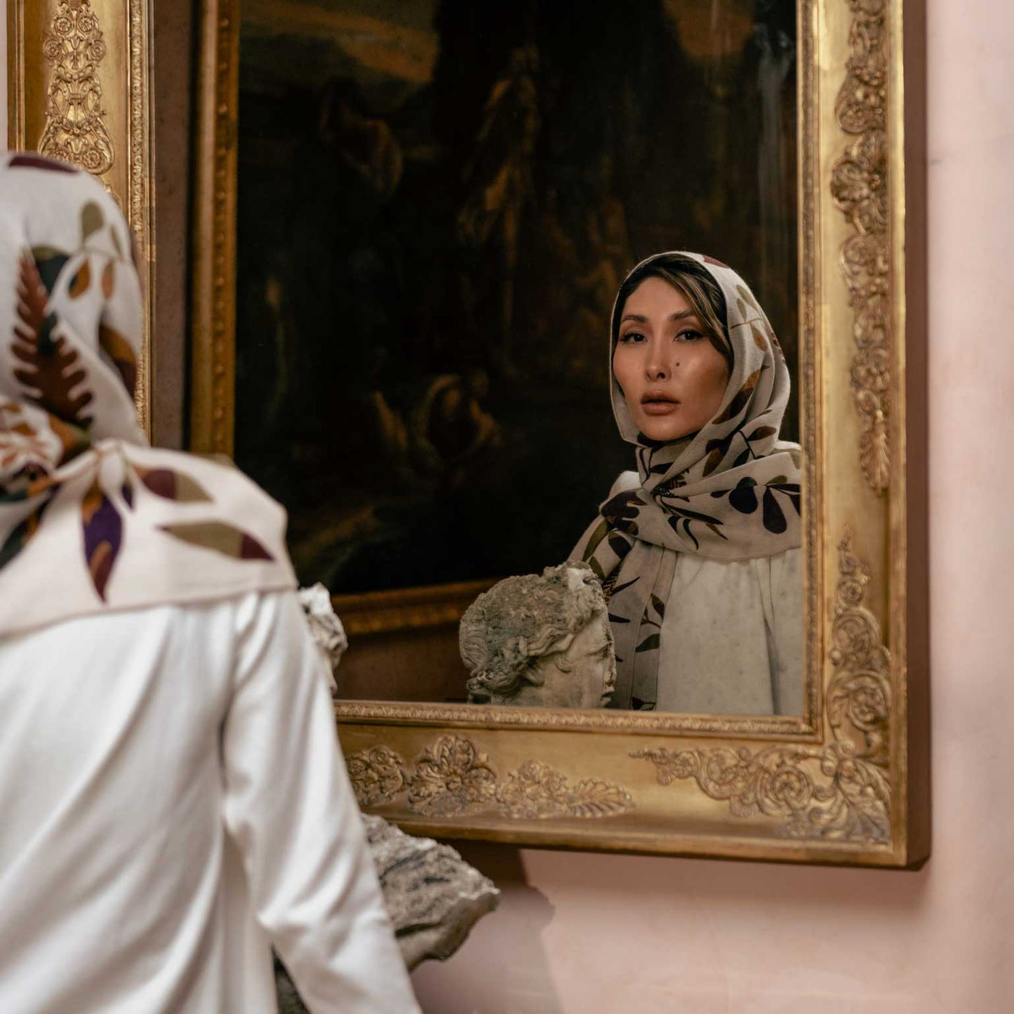 Georgia - Wool Scarf - Beige