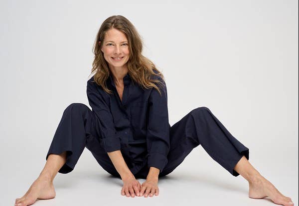 Moon pants poplin - dark navy