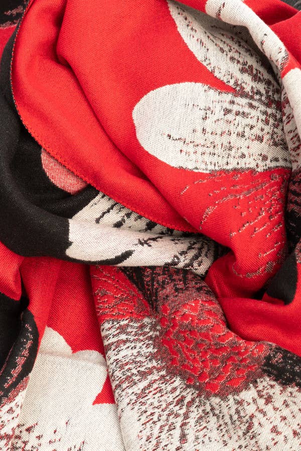 Fresh Floral Reversible Scarf