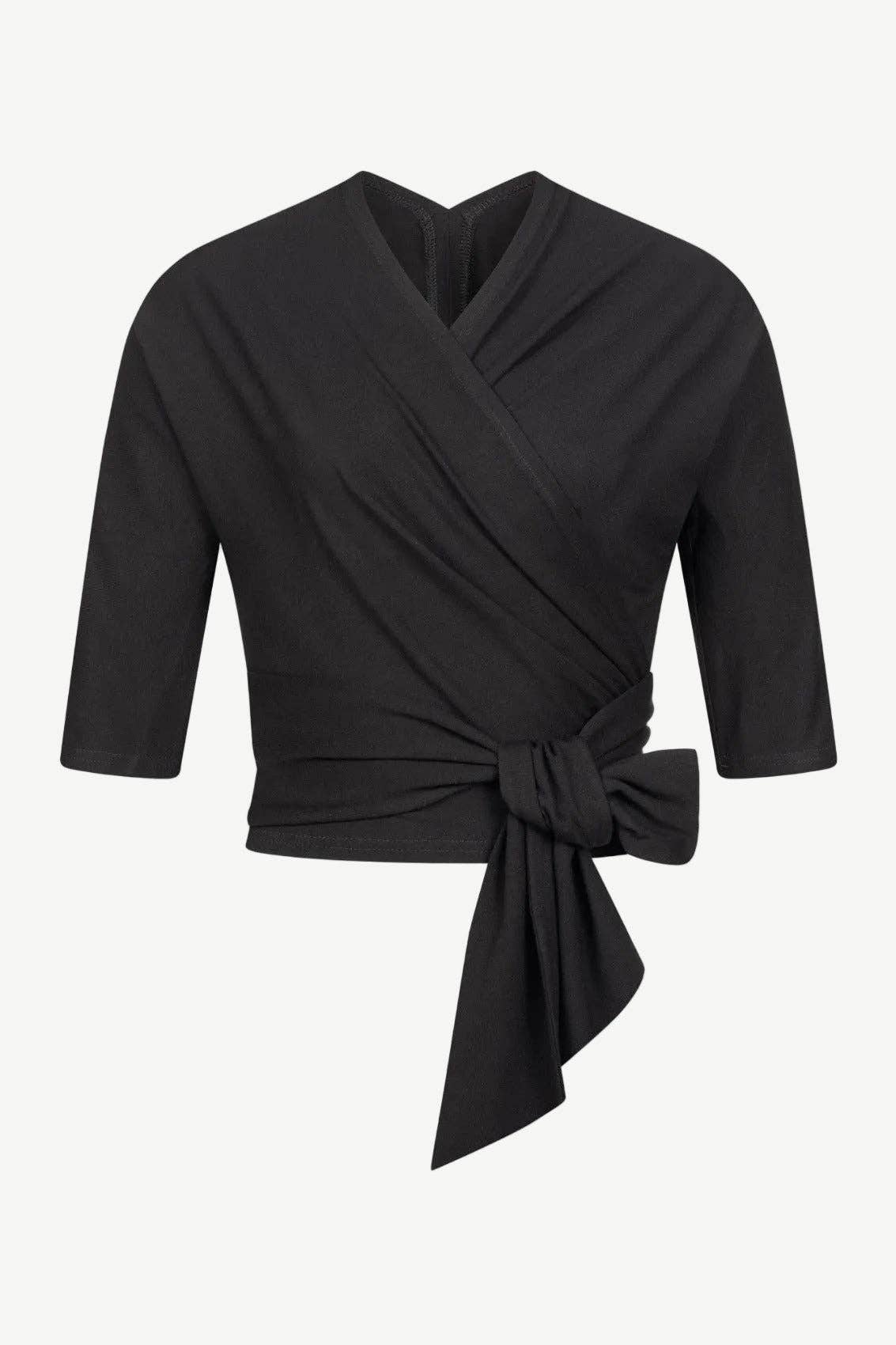 Black wrap top