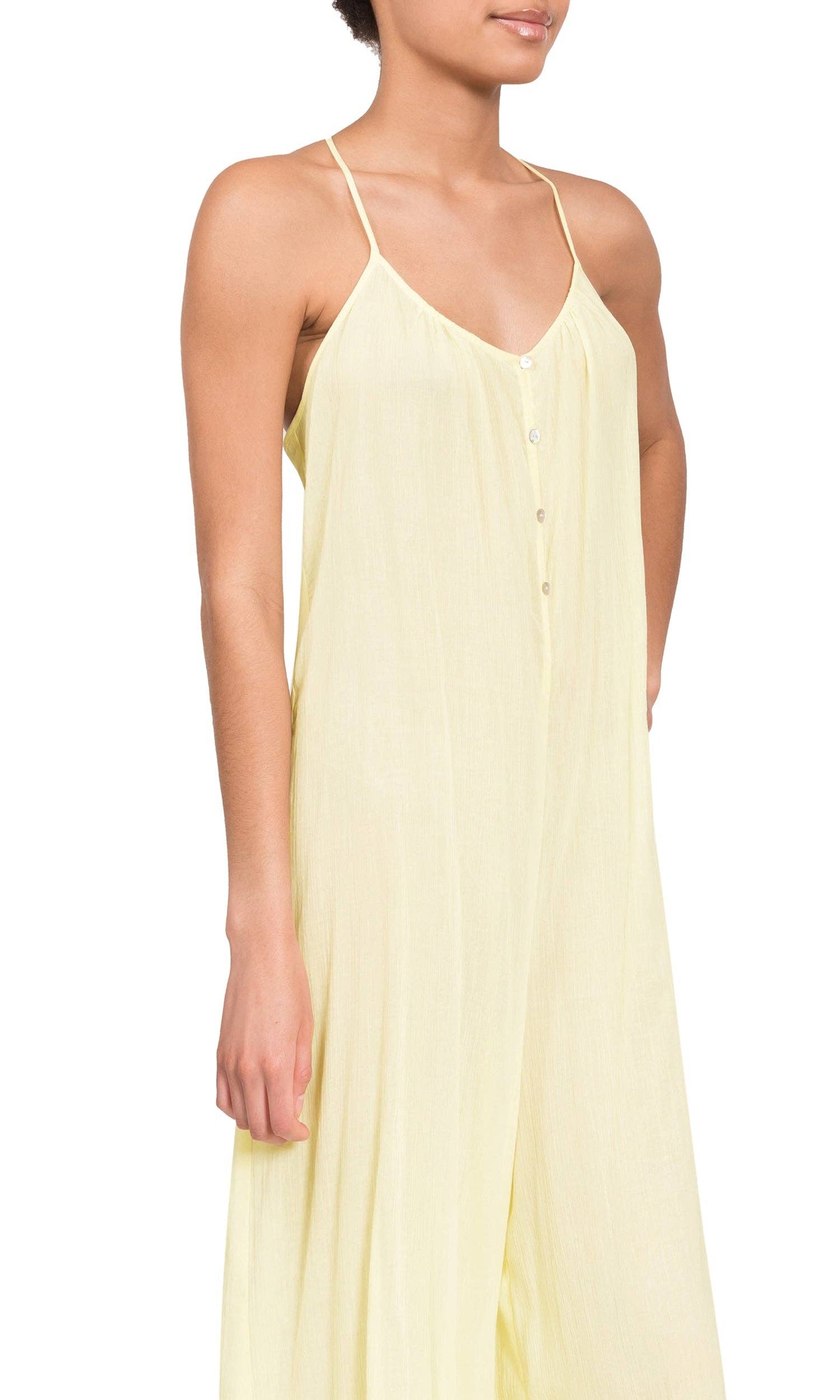 Kaitlyn T-Back Sleep Jumper - Lemoncello Cloud Cotton