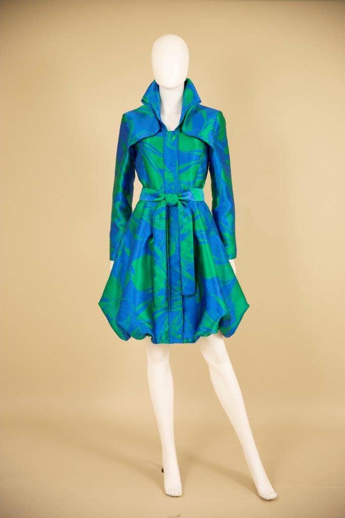 Brocade Bubble Coat-Dress