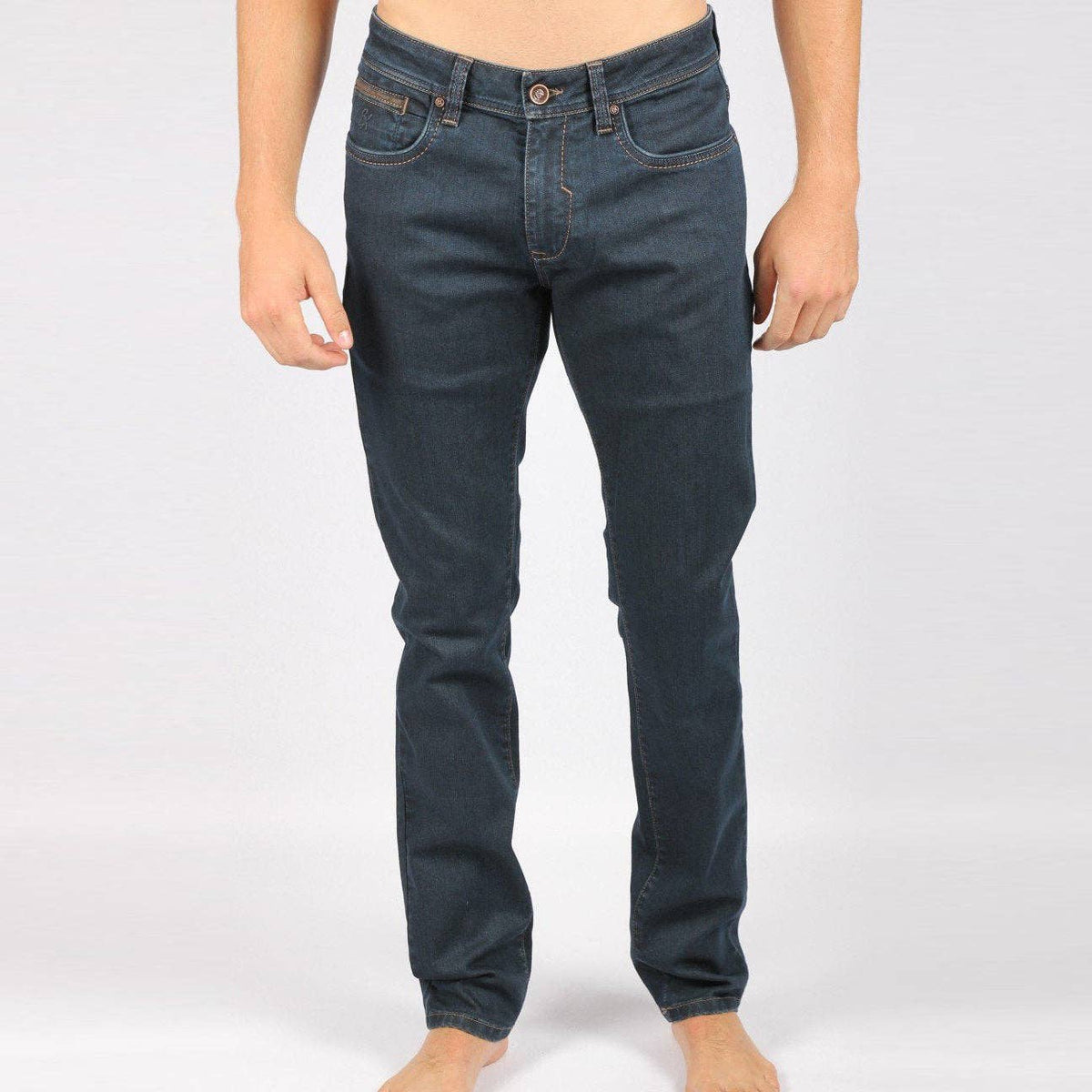 Dark Blue Slim Fit Jeans #1023-07