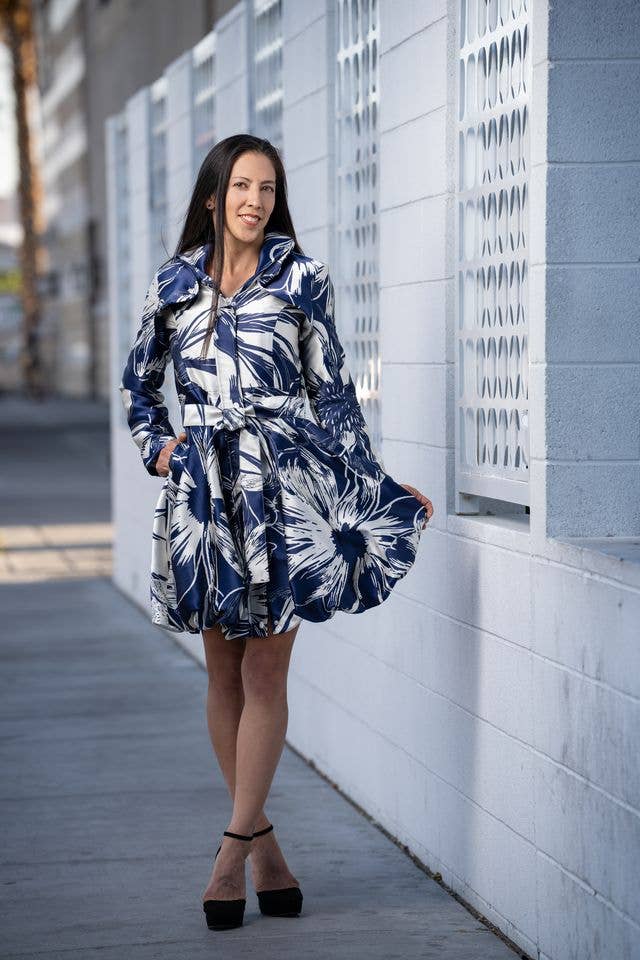 Brocade Bubble Coat-Dress