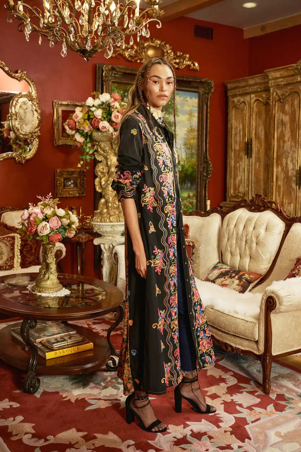 Meadow of Flowers Embroidered