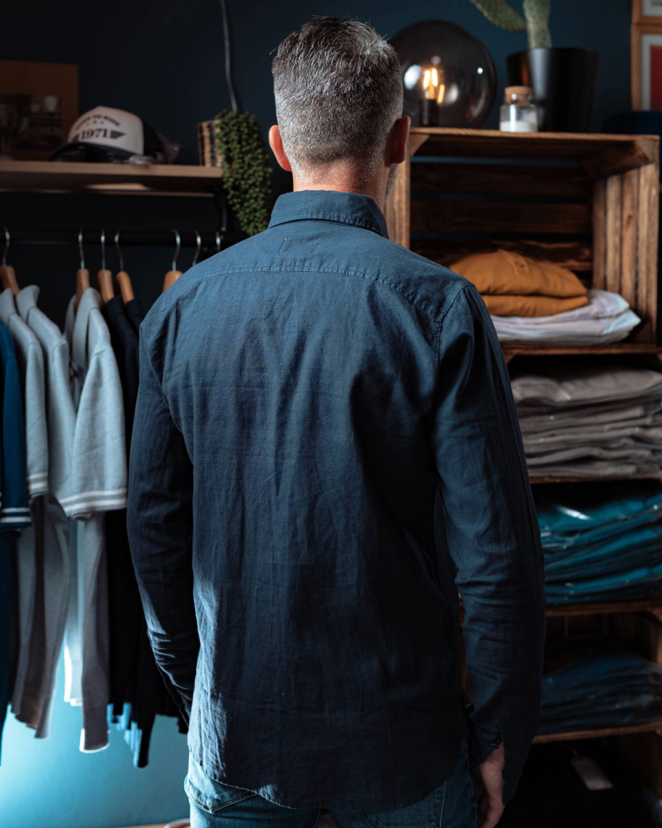 Eddy Navy Shirt