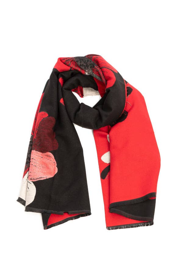 Fresh Floral Reversible Scarf