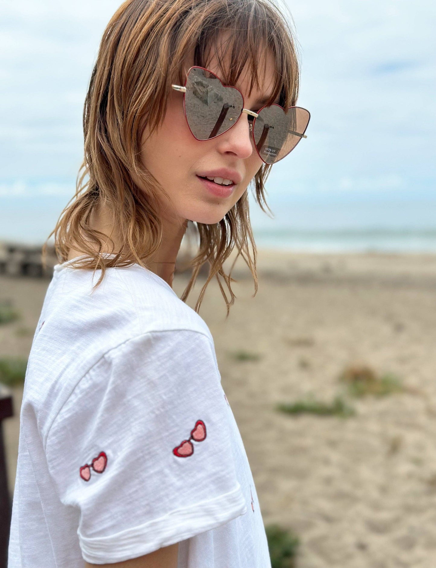Sunglasses Embroidered Tee