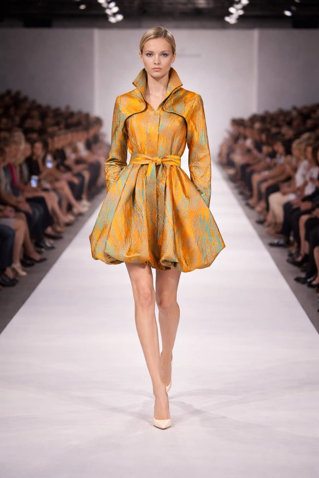 Brocade Bubble Coat-Dress