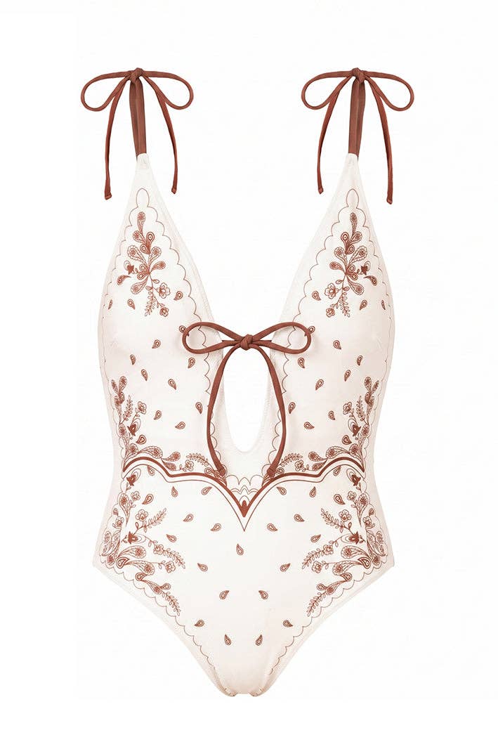Ivory Safari Reversible One Piece Swimsuit