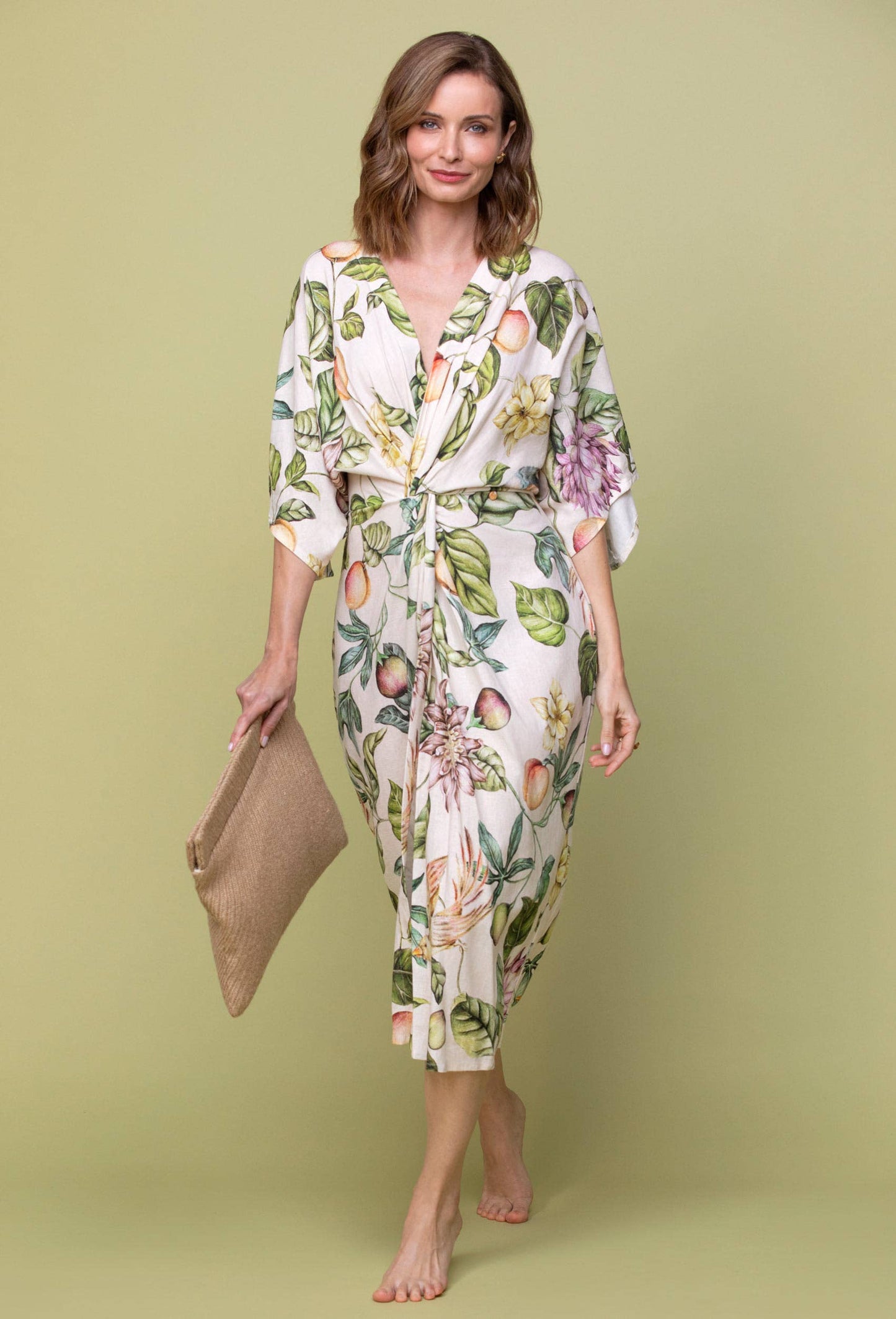 PASSION LINEN TWIST DRESS