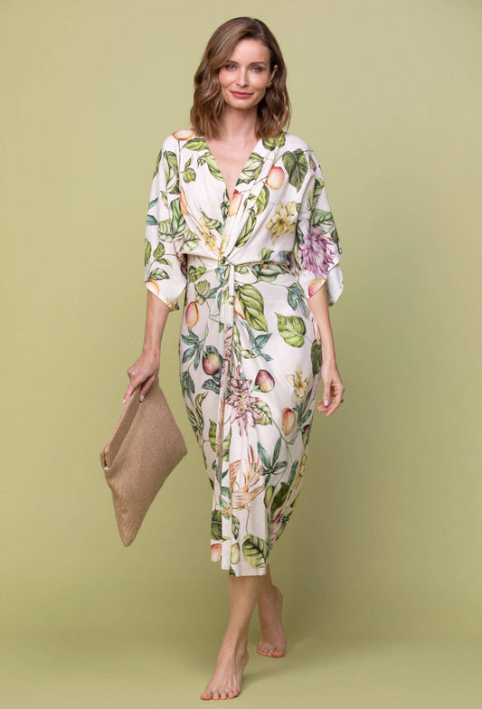 PASSION LINEN TWIST DRESS