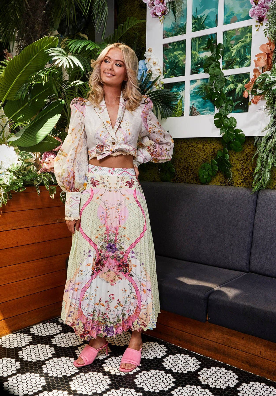 Buzzing Bees Pleated Skirt