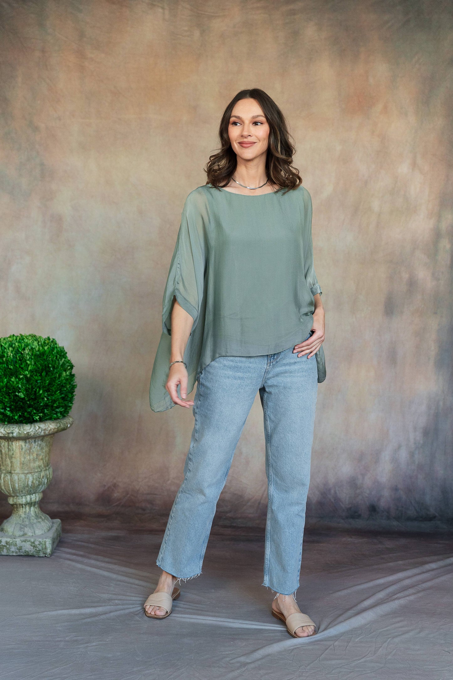 Martina Italian Silk Top