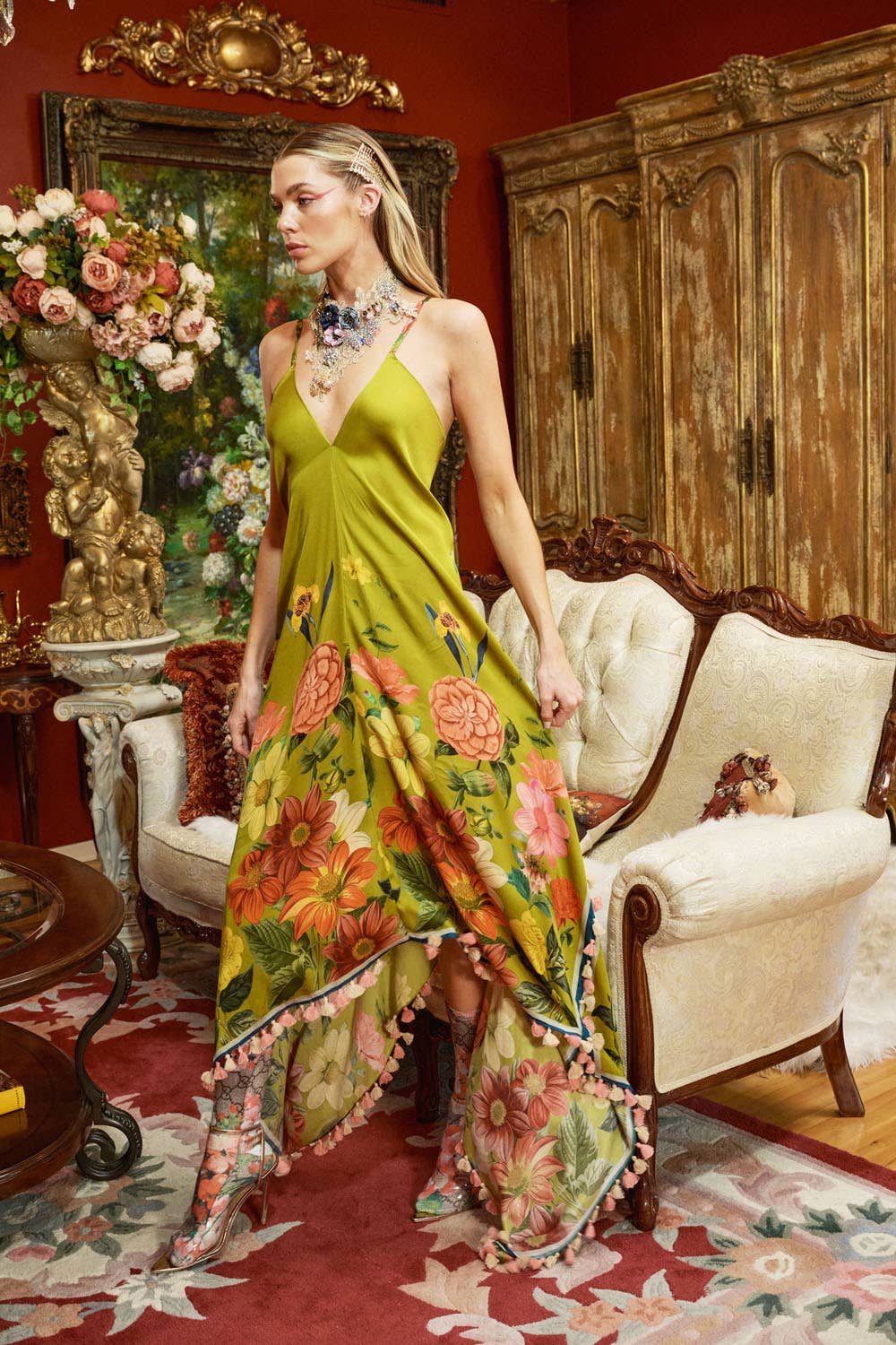 French Riviera Tasseled Dress