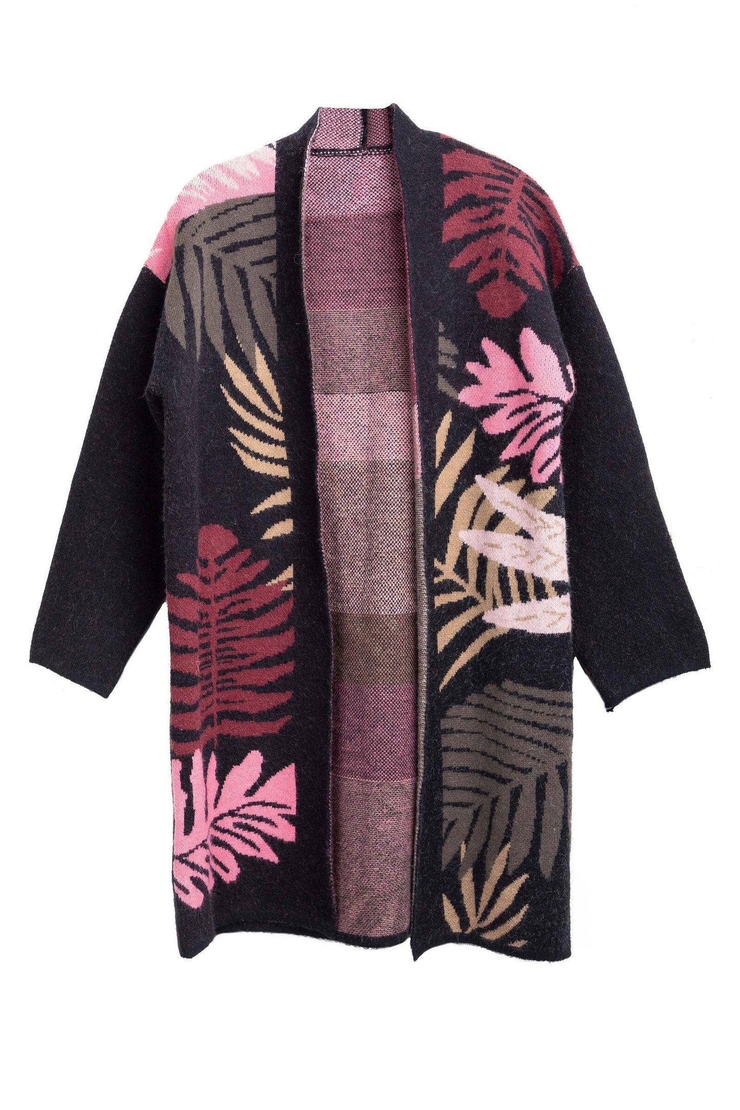 Tropical Leaves Cardigan Multi Color