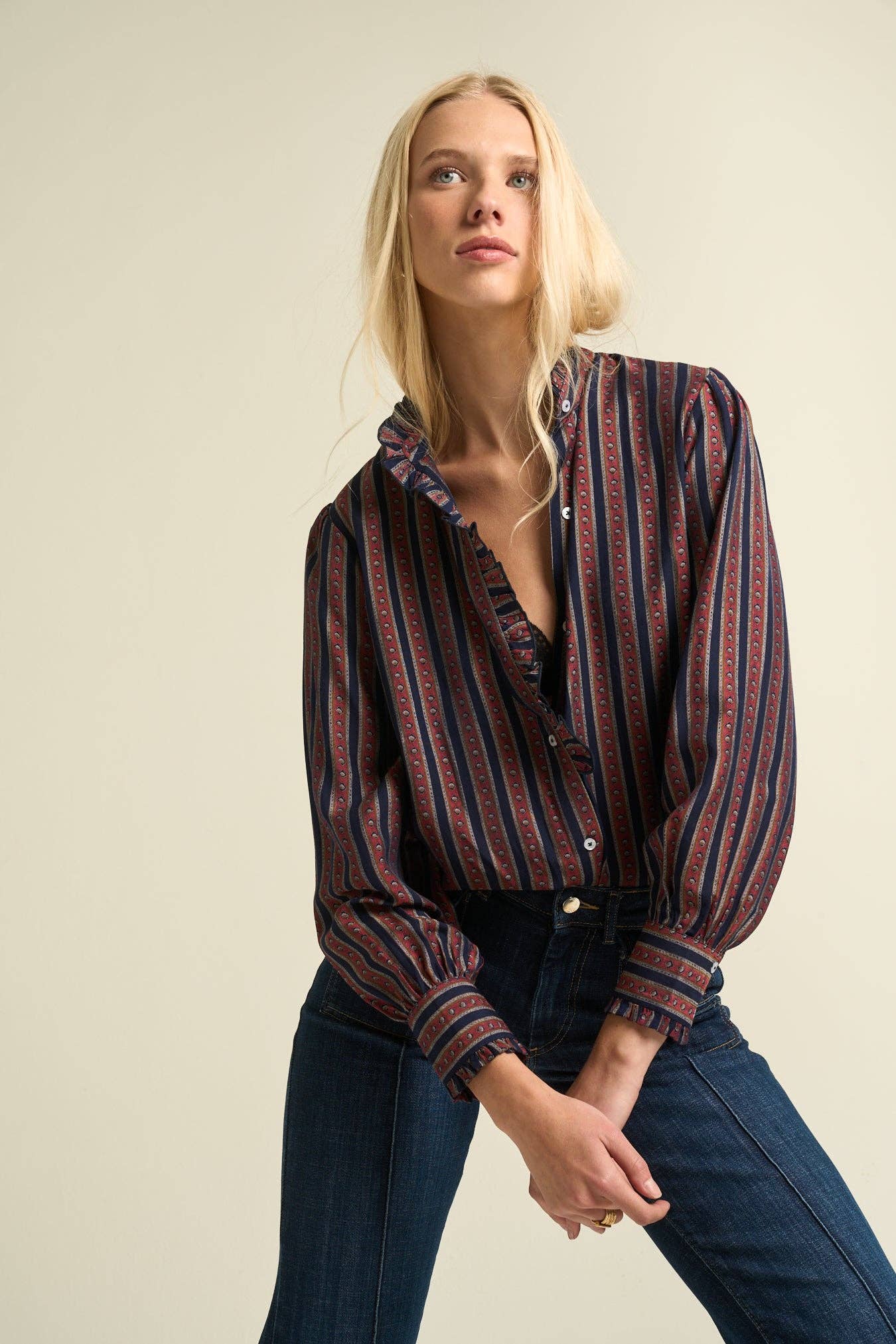 Emma Blouse  Blue
