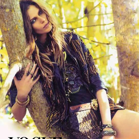 Lion Buckle with leather Belt - Vogue