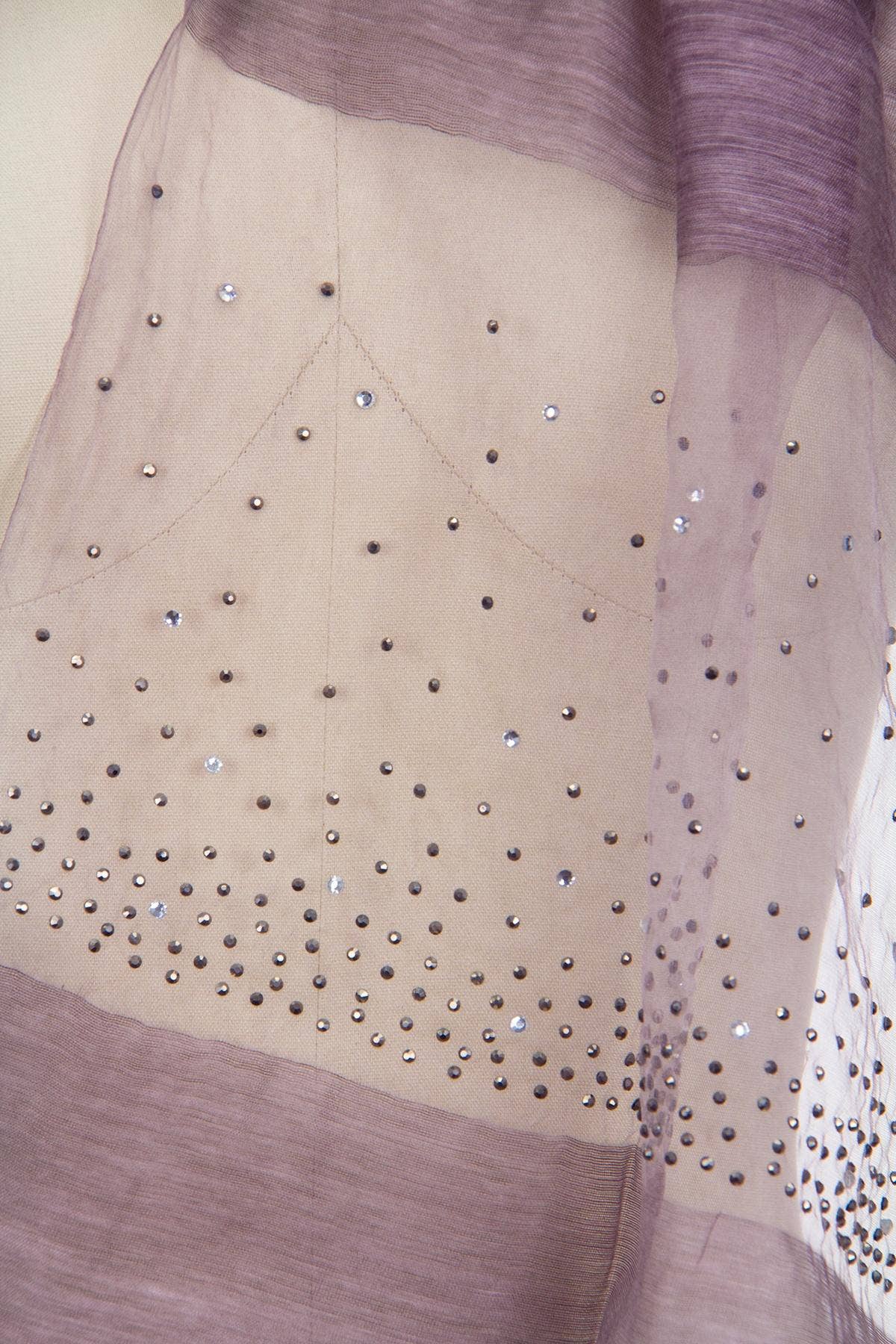 Star Gazer Wool Blend Sparkle Silk Scarf