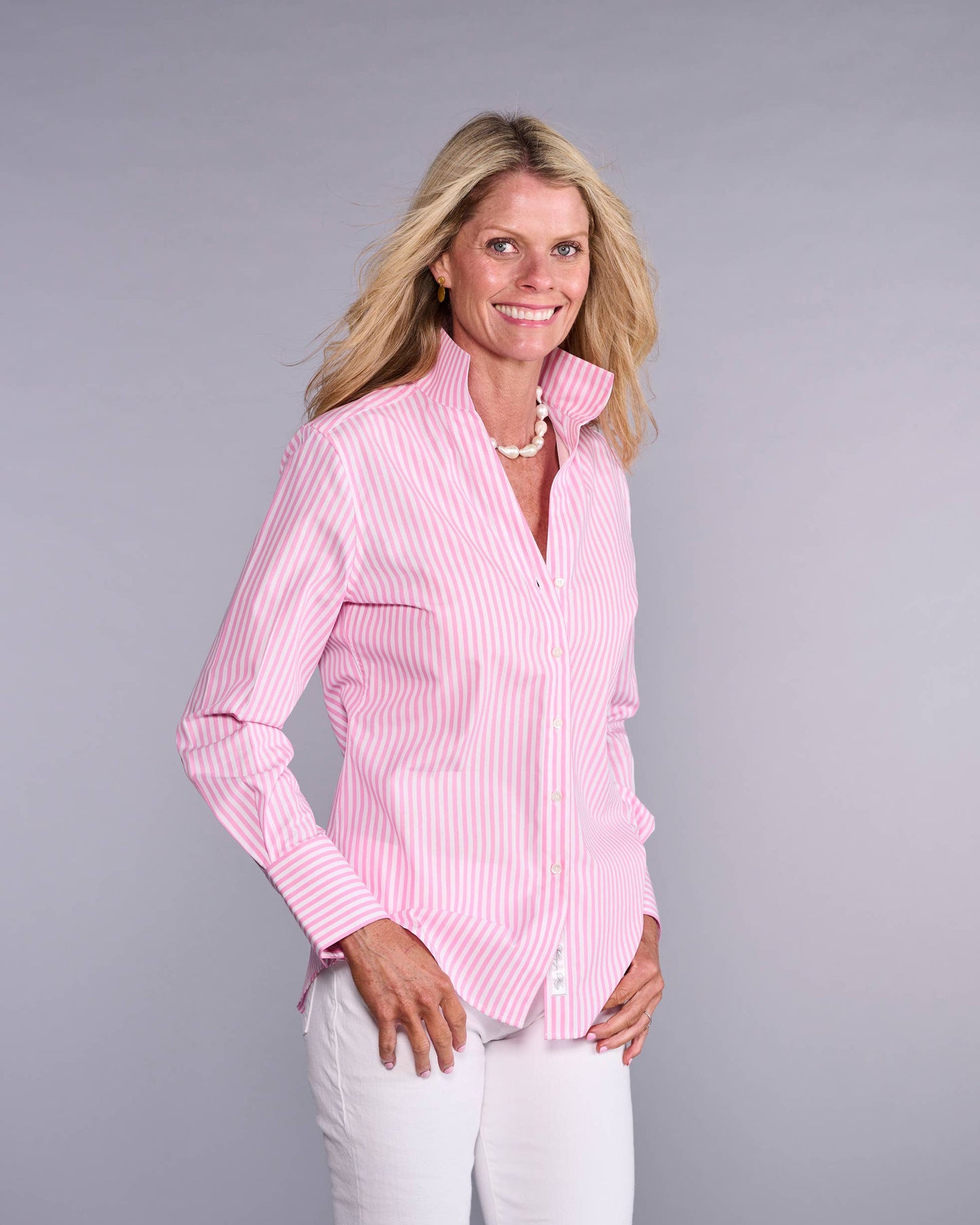 The League in Candy Pink Stripe