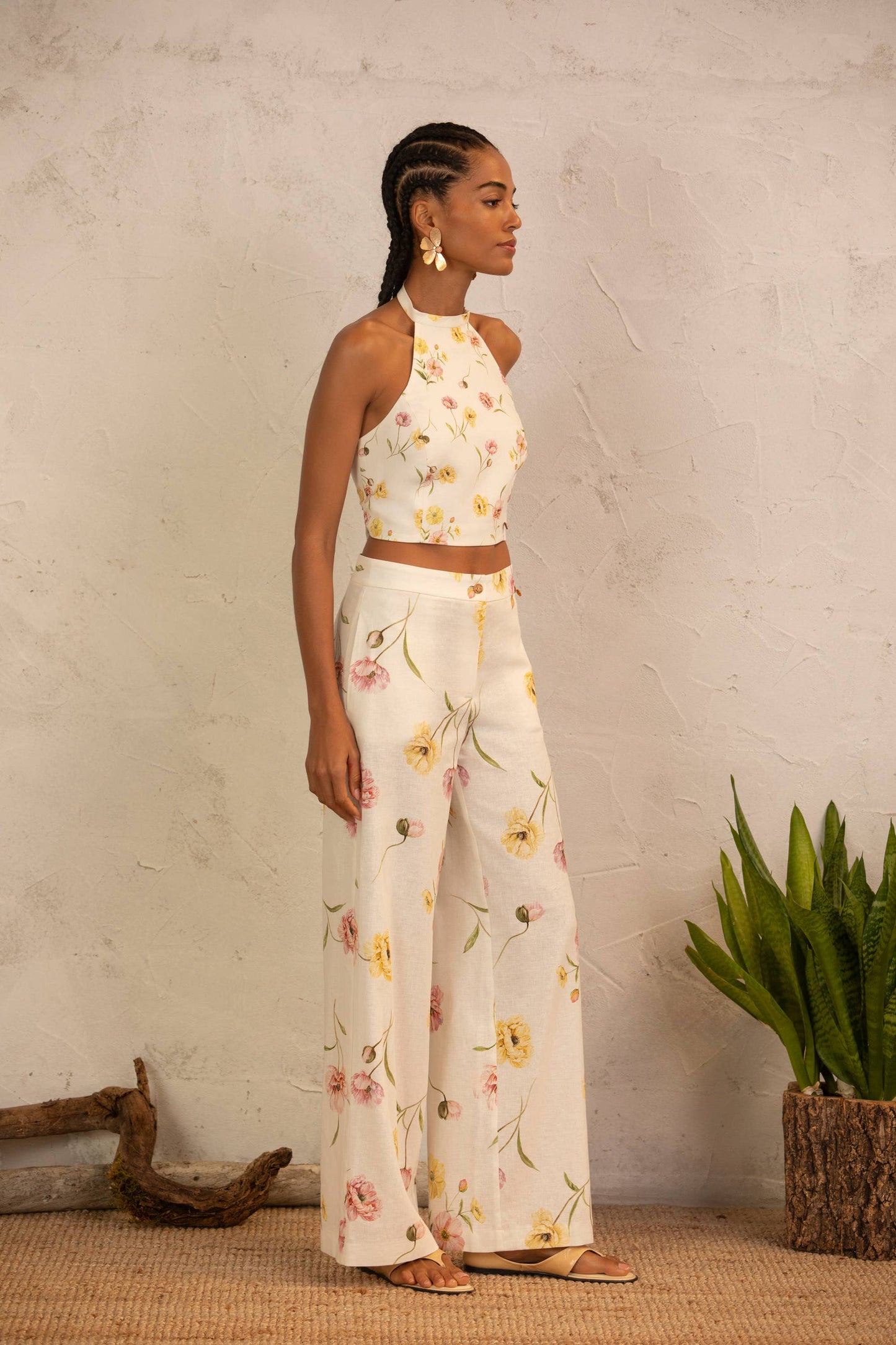 Linen Straight trousers