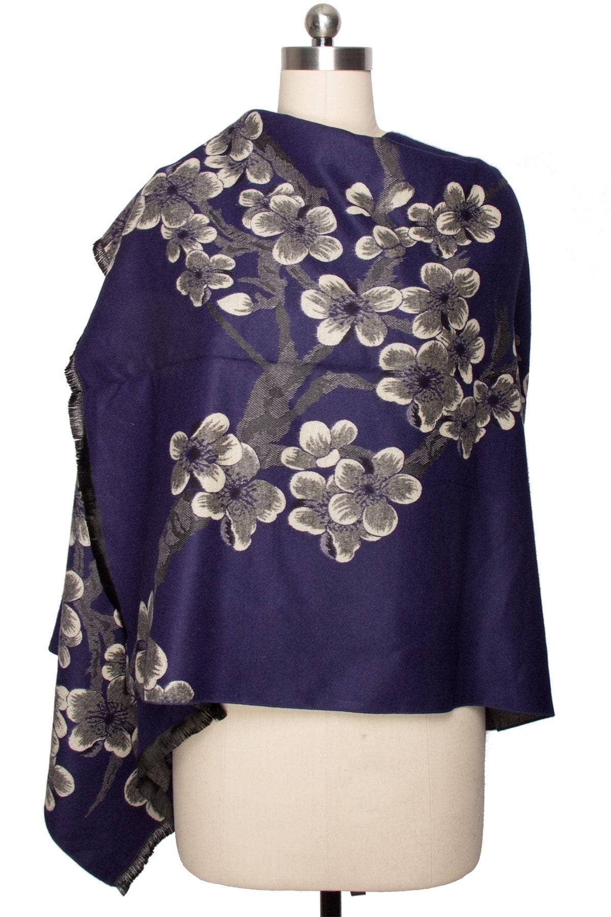 Reverse Garden Printed Viscose Scarf